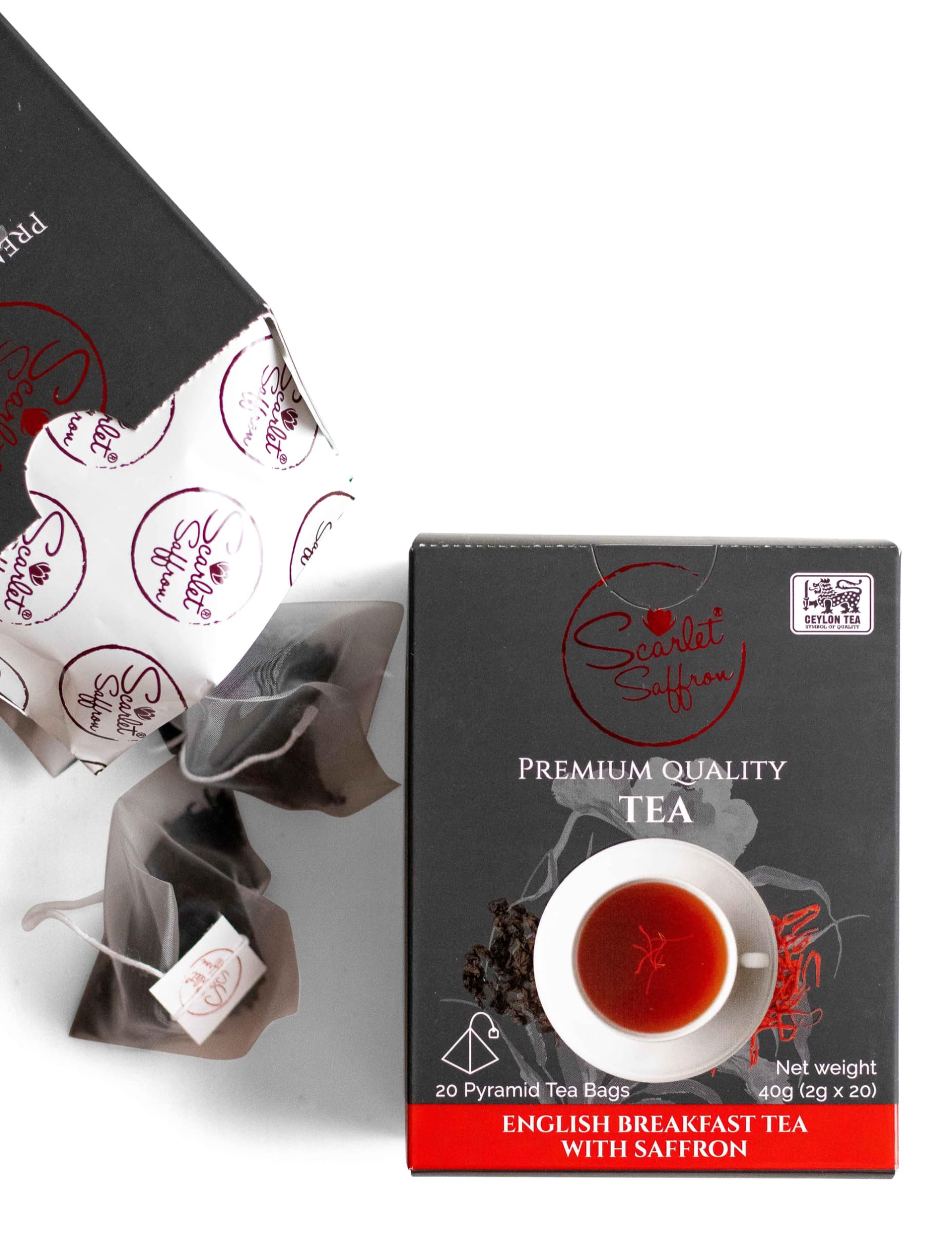 English Breakfast Tea in Pyramid Tea Bags- Black – TRISHNNA TEA